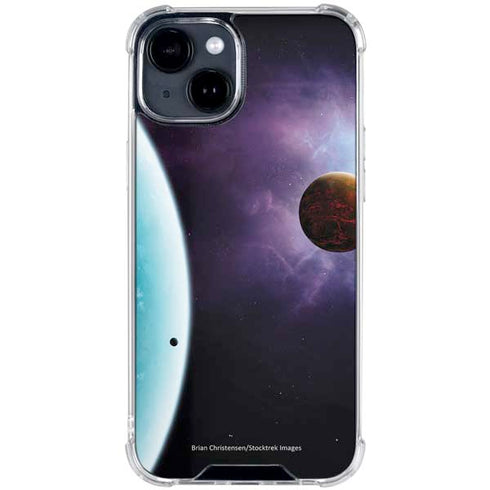StockTrek Two Planets Born from the Same Star iPhone 15 Clear Case